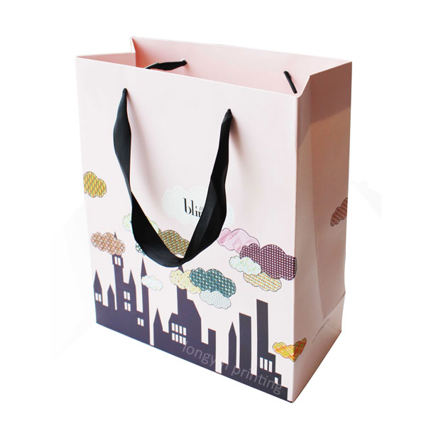 Custom Promotional Handbag Printing,Exquisite Paper Bag Printing