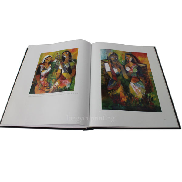 4C/C color high quality hardcover book printing