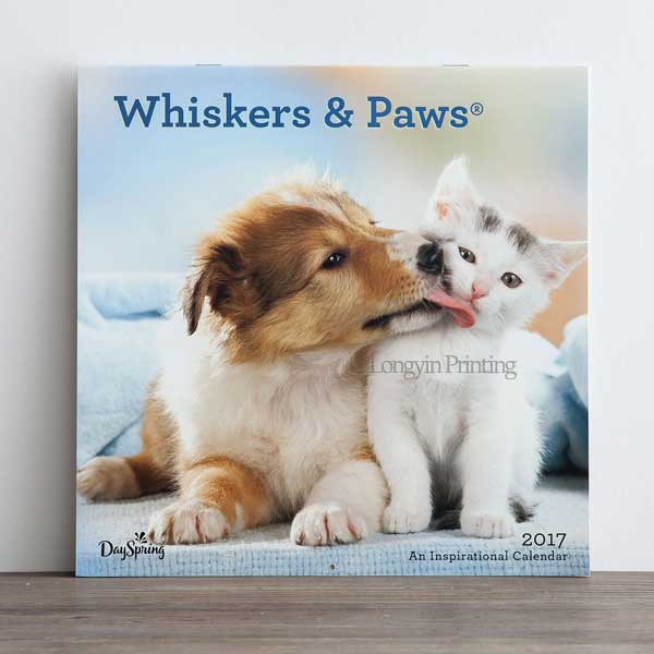 2017 Animal Wall Calendar Printing,Make Wall Calendar